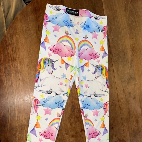 Gearbunch Leggings, Watercolor Unicorn, Ladies M - Picture 1 of 5